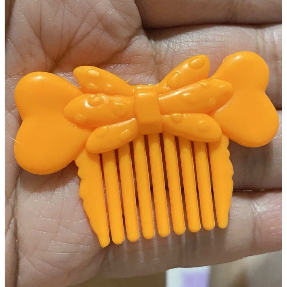 VINTAGE 1992 Meritus Darlin' Dinos Orange Plastic Replacement Comb